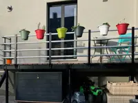 BALAUSTRA A 4 CORRIMANI ALTEZZA cm 100