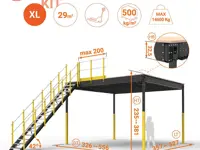 BALAUSTRA UNIVERSALE CON FERMAPIEDI cm 110