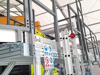 Piattaforma in alluminio e acciaio per camion