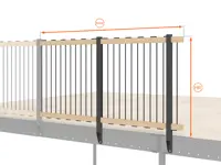 BALAUSTRA  IN CORDA ALTEZZA cm 100