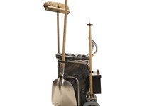 Carrello in alluminio per rifiuti