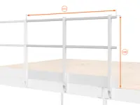 BALAUSTRA CON FERMAPIEDE ALTEZZA cm 110