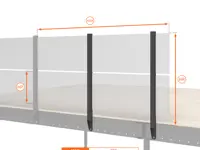 BALAUSTRA A PANNELLI ALTEZZA cm 100