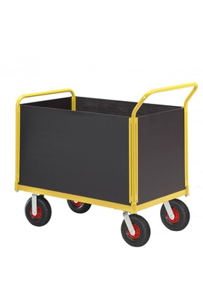 Carrello pieghevole con pianale ruote antiforatura portata 350 kg - RAJA