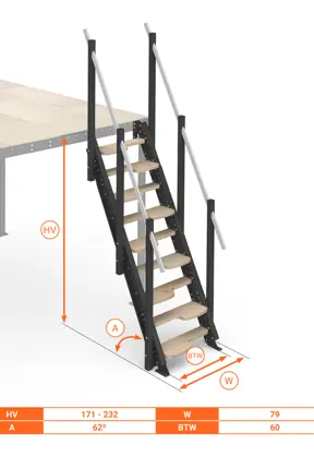 Scala Gradini Alternati 62°