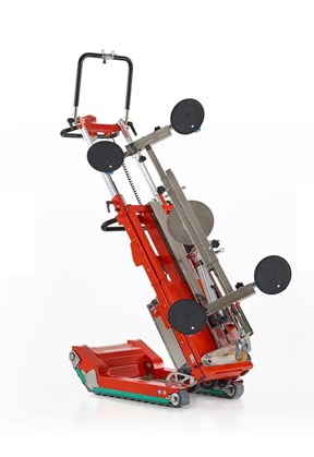 Carrello Elettrico Saliscale Cingolato per Vetri