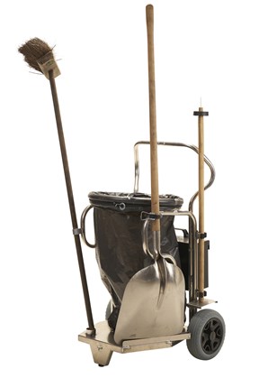 Carrello in alluminio per rifiuti