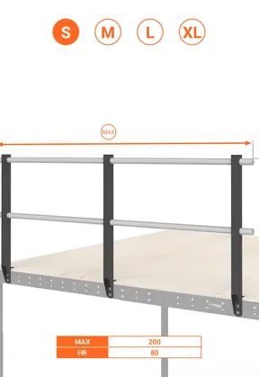 BALAUSTRA ALTEZZA cm 80