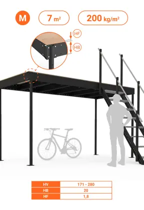 SOPPALCO IN ACCIAIO TM7 SCALA COMODA