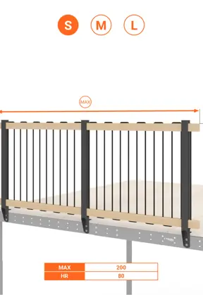 BALAUSTRA  IN CORDA ALTEZZA cm 80