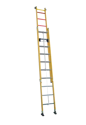 V2FCPS Scala con fune a 2... - Scala con fune a 2 tronchi 100% in vetroresina...