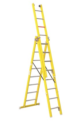 V3E Scala a 3 tronchi 100% vetroresina
