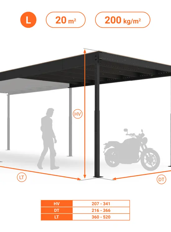 SOPPALCO IN ACCIAIO TL20 NERO CON SCALA COMODA