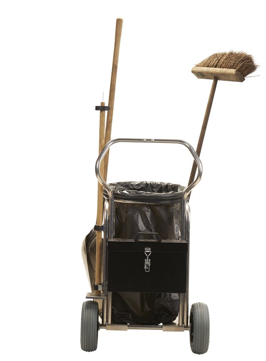 Carrello in alluminio per rifiuti