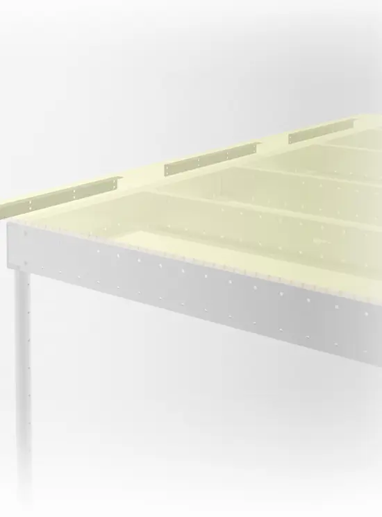 Supporto a muro per le assi del pavimento