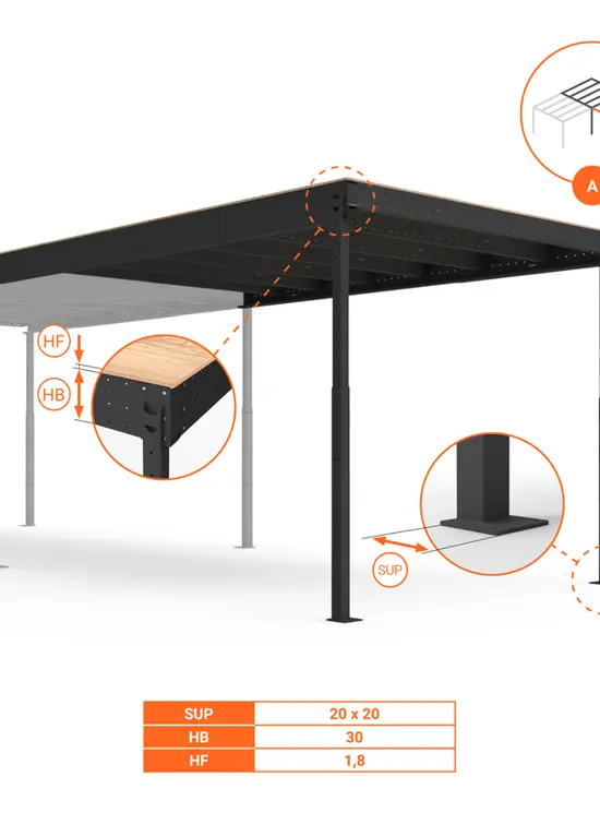 SOPPALCO IN ACCIAIO TL20 NERO CON SCALA COMODA