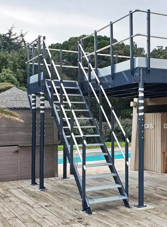 Scala Comoda 42° Gradini in Acciaio