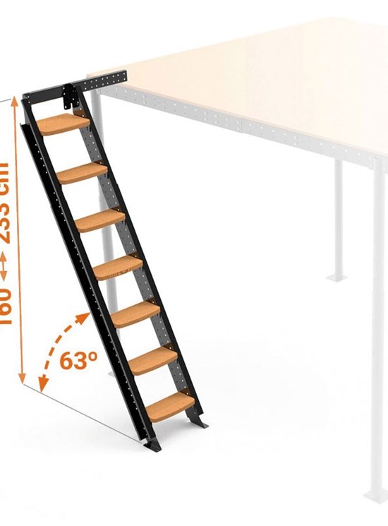 Scala Laterale da 45° a 63°