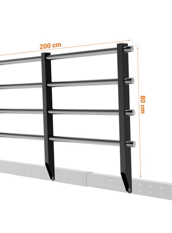 BALAUSTRA A 4 CORRIMANI ALTEZZA cm 80
