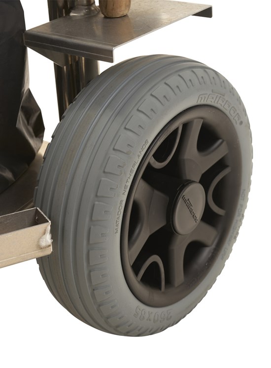 Carrello in alluminio per rifiuti