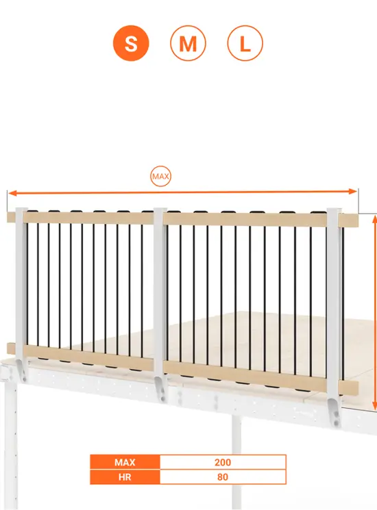 SOPPALCO IN ACCIAIO TS8 SCALA LEGNO