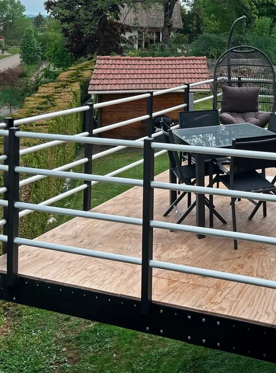 BALAUSTRA A 4 CORRIMANI ALTEZZA cm 100