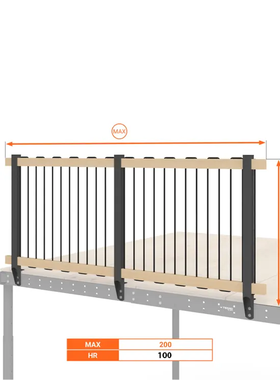 BALAUSTRA  IN CORDA ALTEZZA cm 100