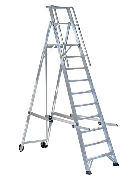 Relaxdays Scala Pieghevole, 2 Gradini, Salvaspazio