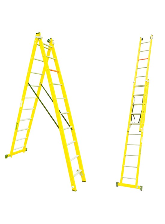 V2E Scala a 2 tronchi 100% vetroresina