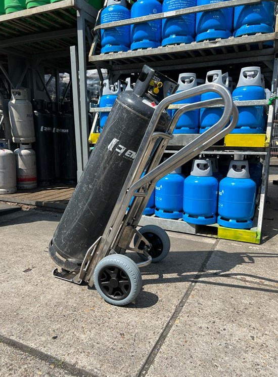 Carrello Alluminio porta bombole