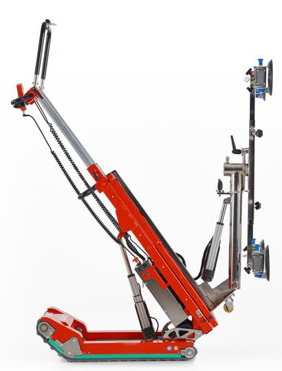 Carrello Elettrico Saliscale Cingolato per Vetri