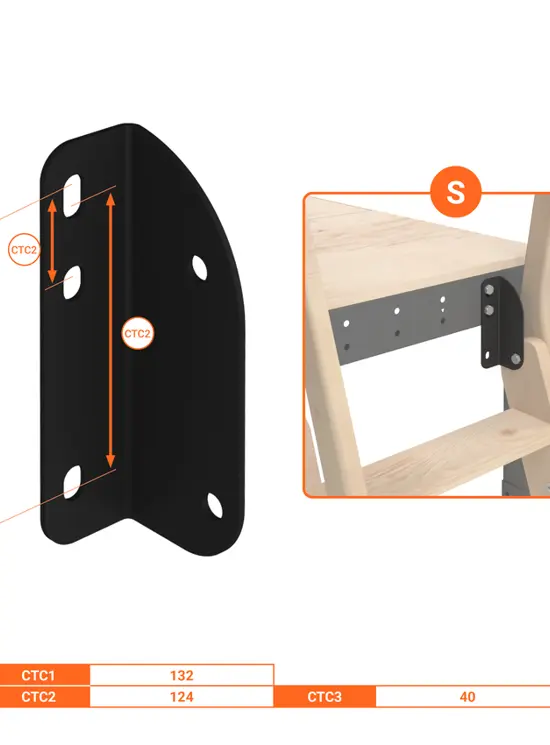 SOPPALCO IN ACCIAIO TS8 SCALA LEGNO