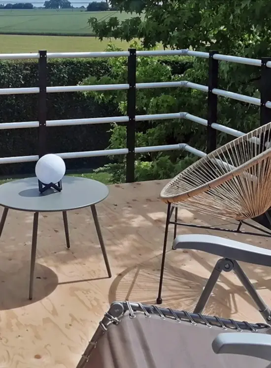 BALAUSTRA A 4 CORRIMANI ALTEZZA cm 100