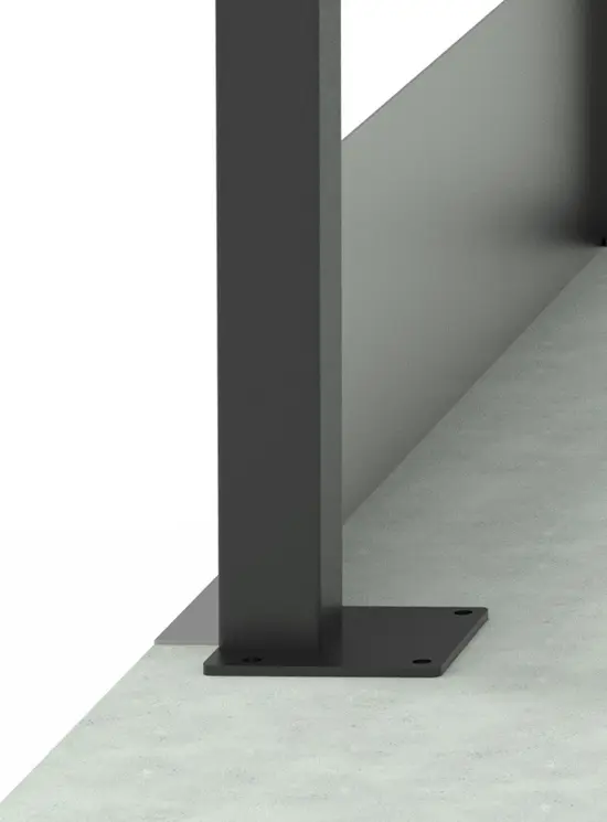 BALAUSTRA UNIVERSALE CON FERMAPIEDI cm 110