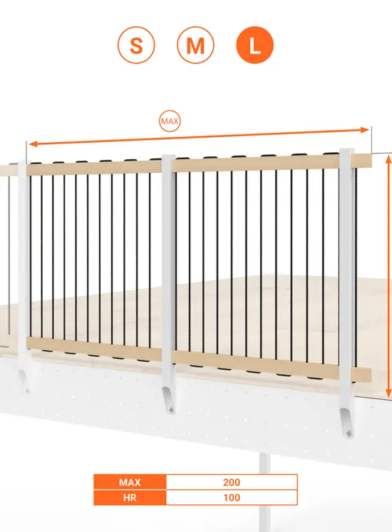 BALAUSTRA  IN CORDA ALTEZZA cm 100