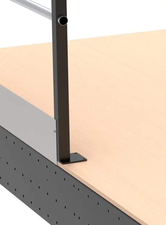 BALAUSTRA UNIVERSALE CON FERMAPIEDI cm 110