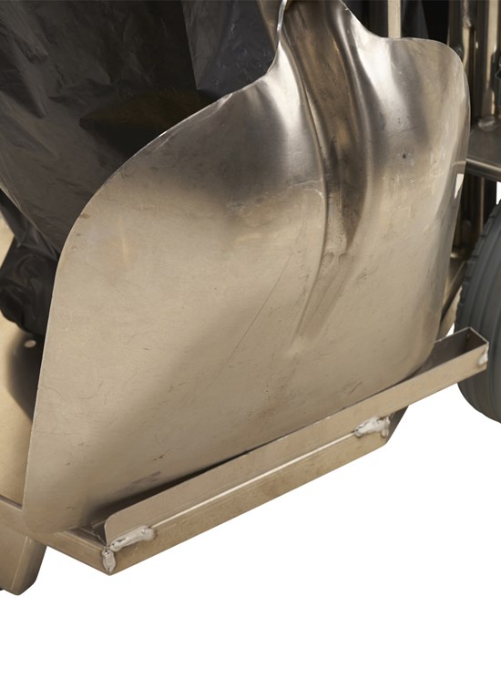 Carrello in alluminio per rifiuti