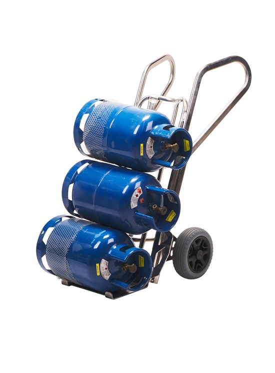 Carrello Alluminio porta bombole