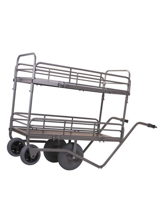 Carrello per vivai e florovivaisti 2 pianali