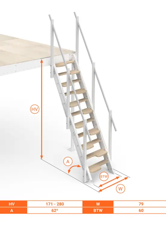 Scala Gradini Alternati 62°