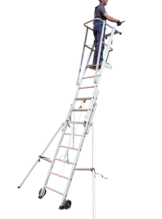 Scala aerea telescopica da appoggio