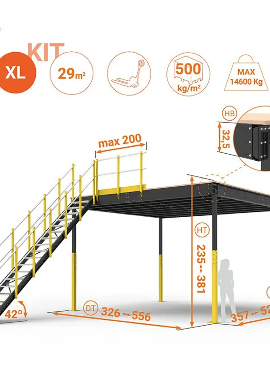 BALAUSTRA UNIVERSALE CON FERMAPIEDI cm 110