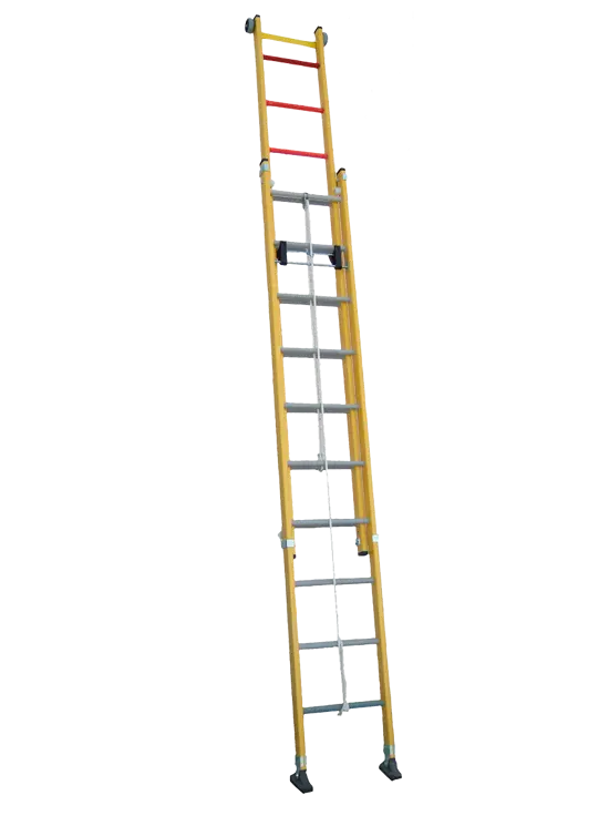 V2FCPS Scala con fune a 2 tronchi 100% vetroresina