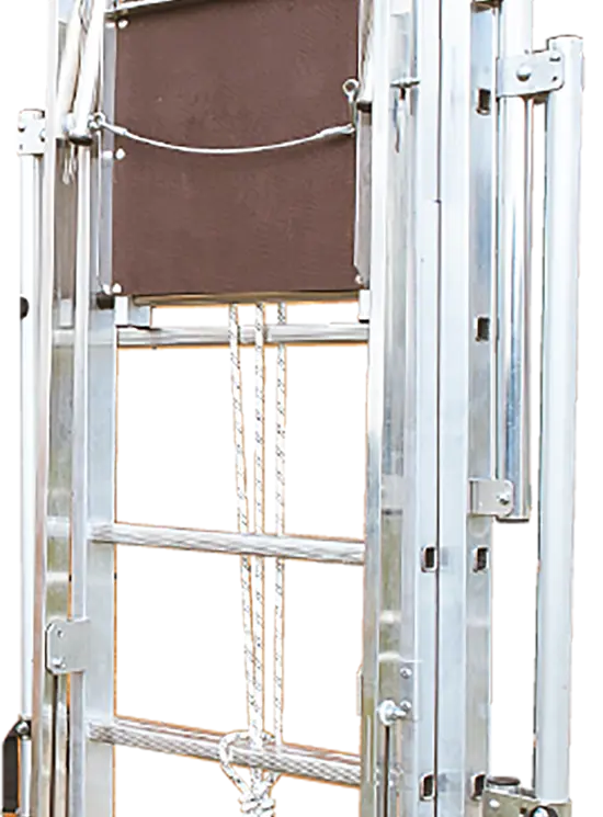 Scala aerea telescopica da appoggio