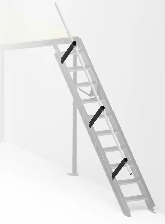 Scala salvaspazio per soppalchi 45°