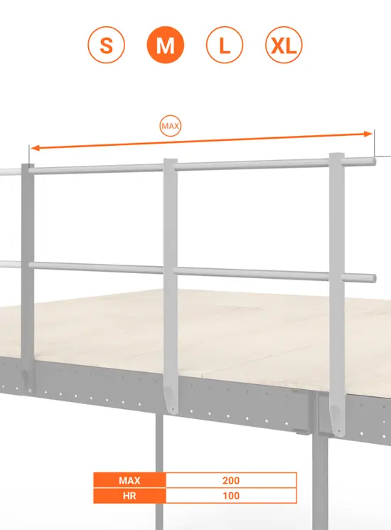 BALAUSTRA ALTEZZA cm 100