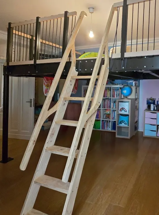 SOPPALCO IN ACCIAIO TS8 SCALA LEGNO