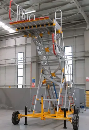 Toegangplatform voor de cockpit van het vliegtuig