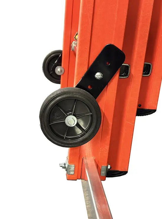 Transportwielen voor uitschuifladders