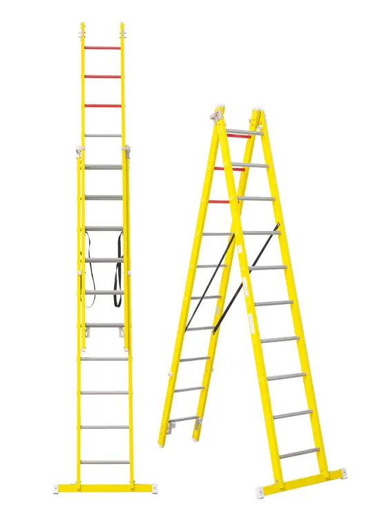 V2E 2-delige ladder 100% glasvezel